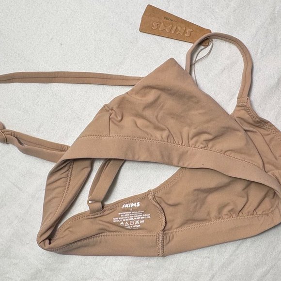 SKIMS - Fits Everybody Triangle Bralette | Size: X-SMALL | Color: CLAY | NWT/NEW - Picture 9 of 9